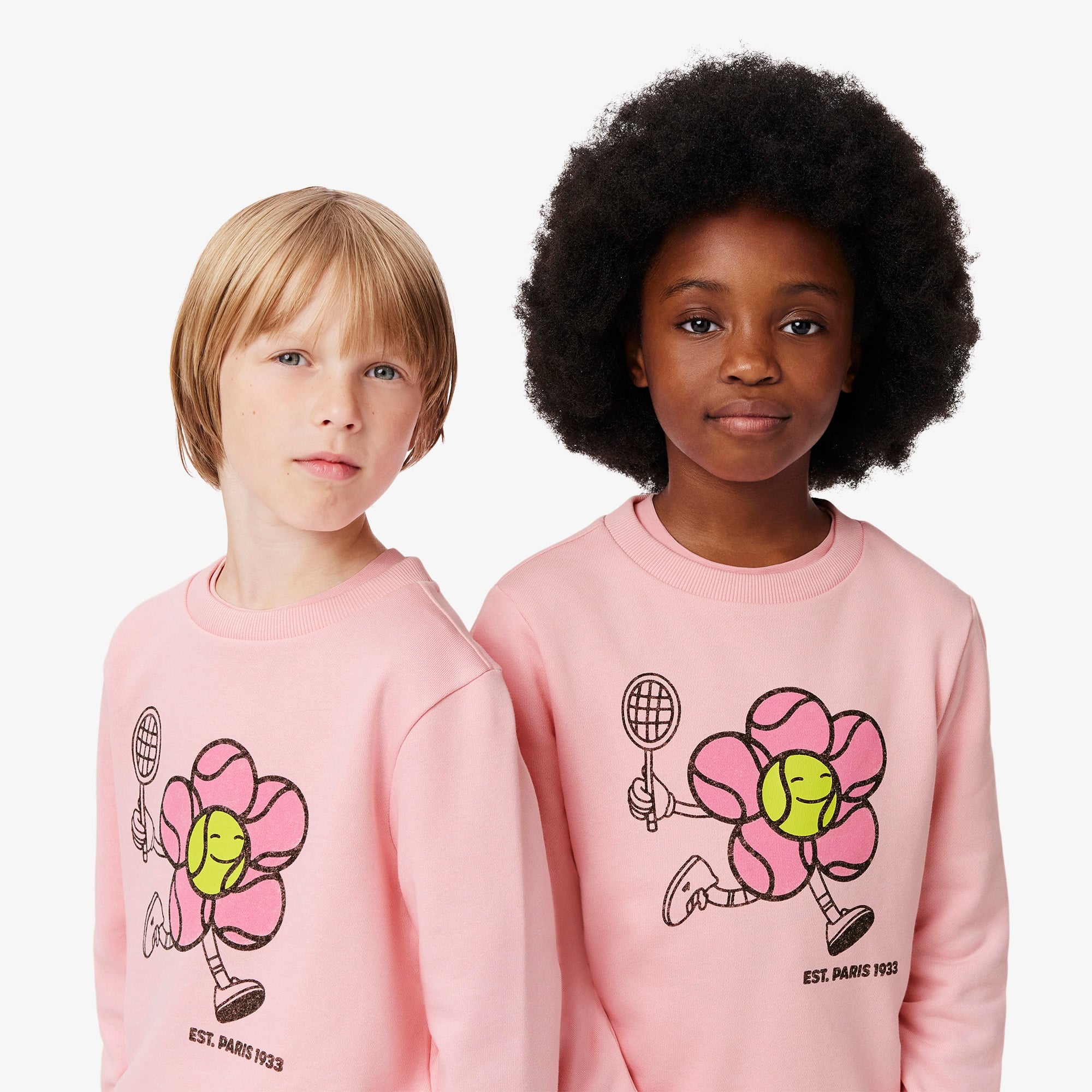 Çocuk Baskılı Pembe Sweatshirt