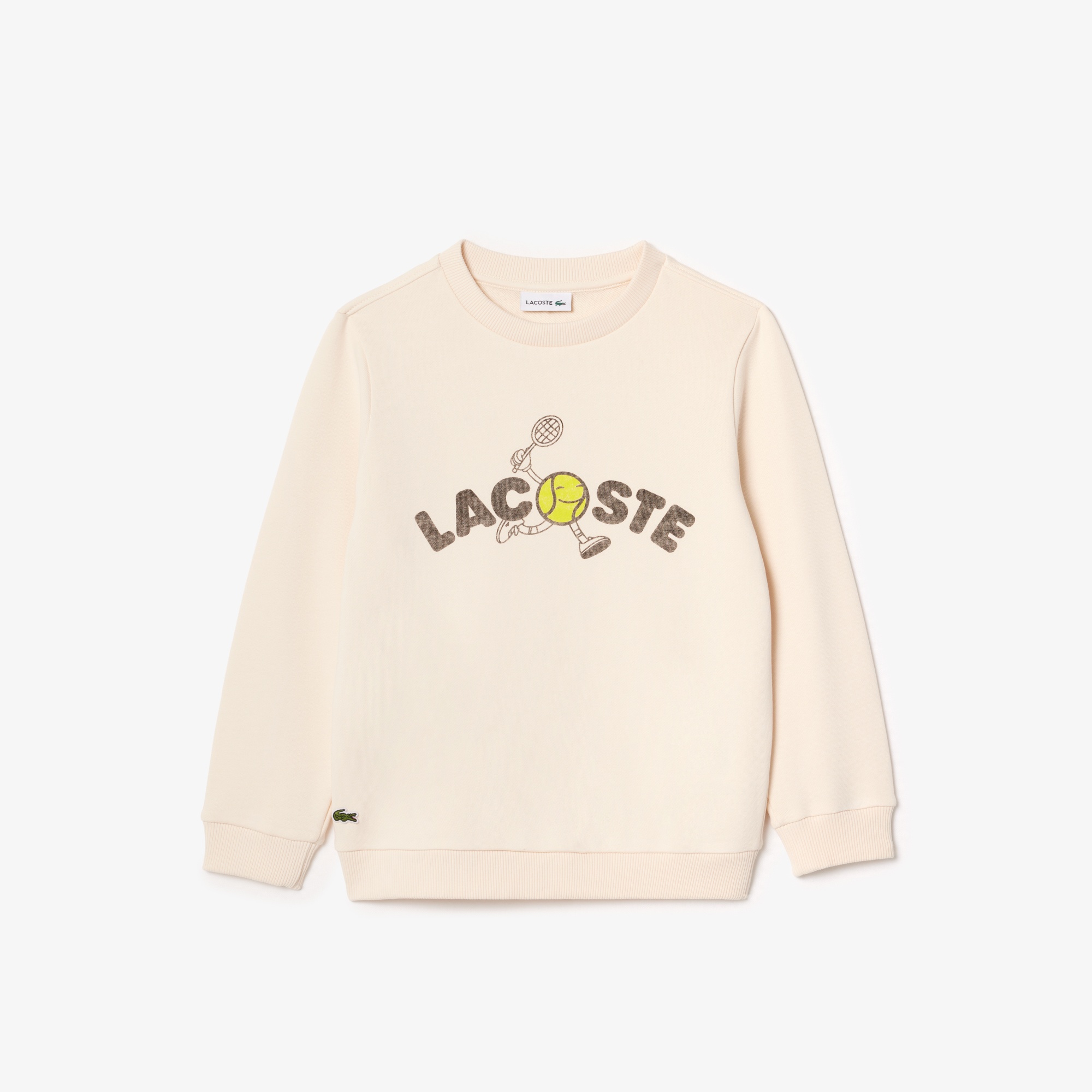 Lacoste Çocuk Baskılı Bej Sweatshirt