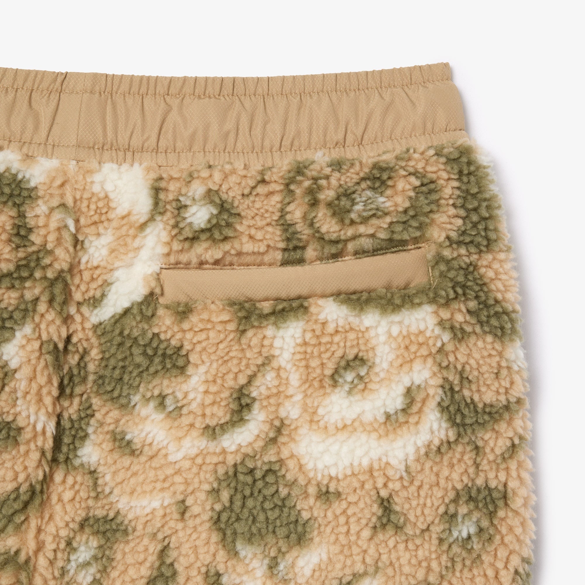 Lacoste Erkek Tapered Fit Desenli Bej Eşofman Altı