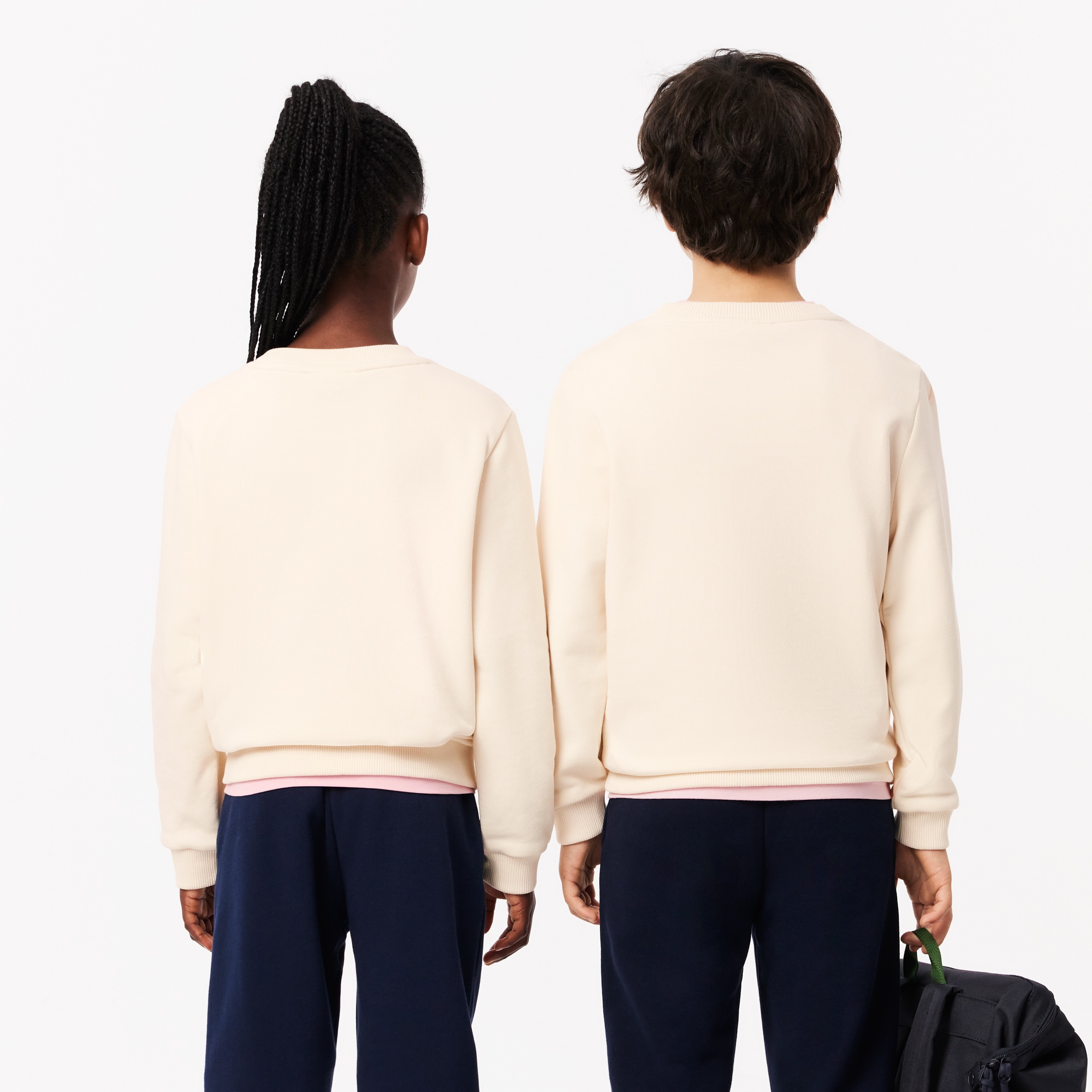 Lacoste Çocuk Baskılı Bej Sweatshirt