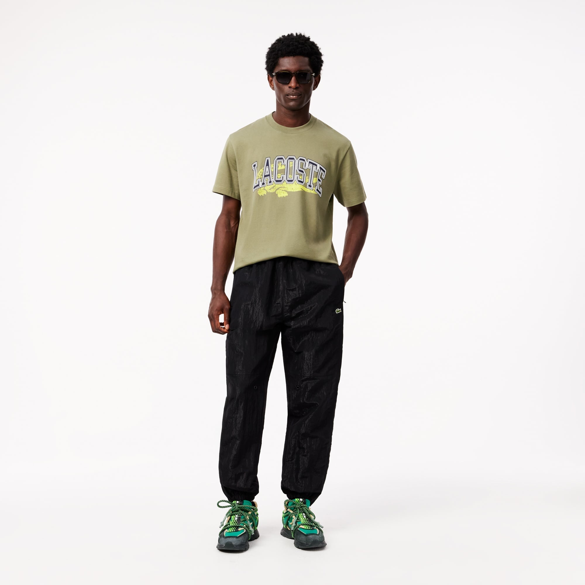 Lacoste Erkek Relaxed Fit Siyah Eşofman Altı