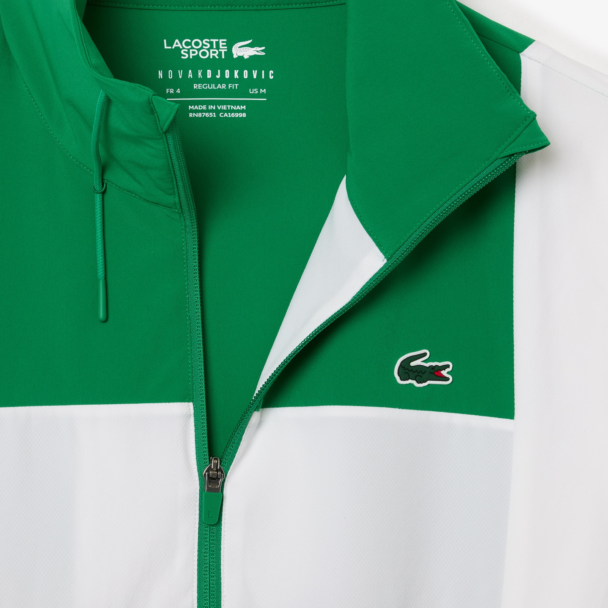 Lacoste SPORT x Novak Djokovic Erkek Regular Fit Renk Bloklu Yeşil Eşofman Takımı