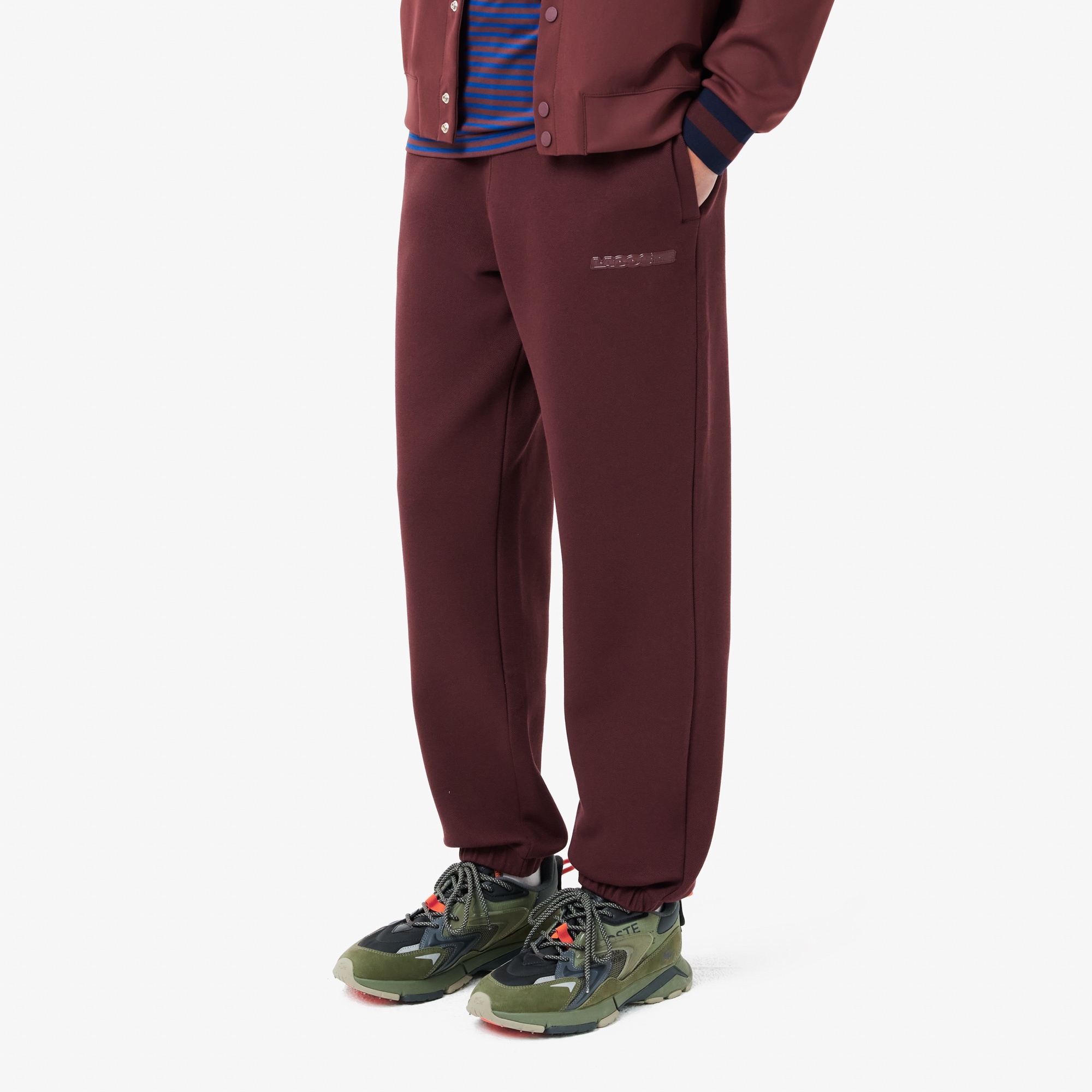 Lacoste Erkek Regular Fit Bordo Eşofman Altı