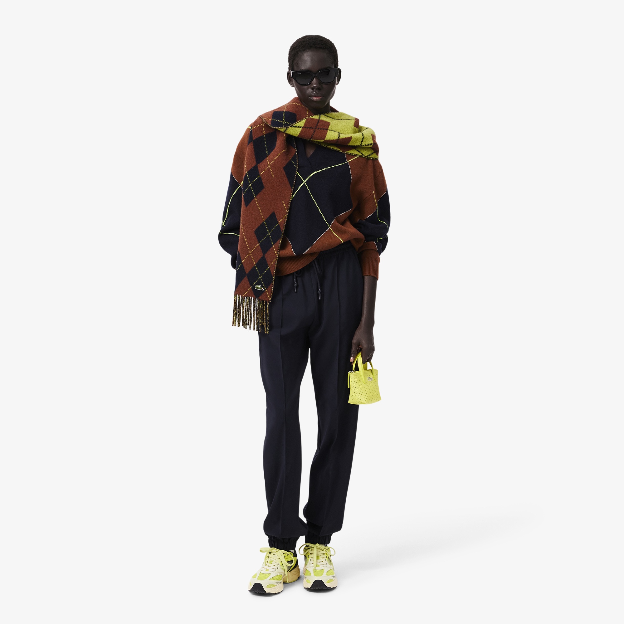 Lacoste Kadın Bordo Atkı