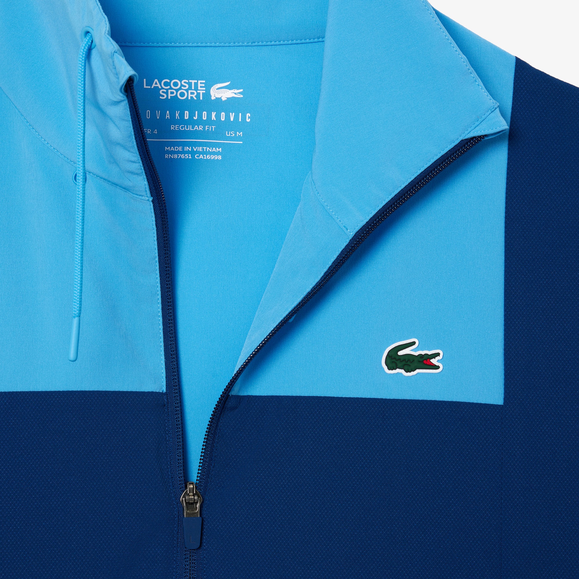Lacoste SPORT x Novak Djokovic Erkek Regular Fit Renk Bloklu Mavi Eşofman Takımı