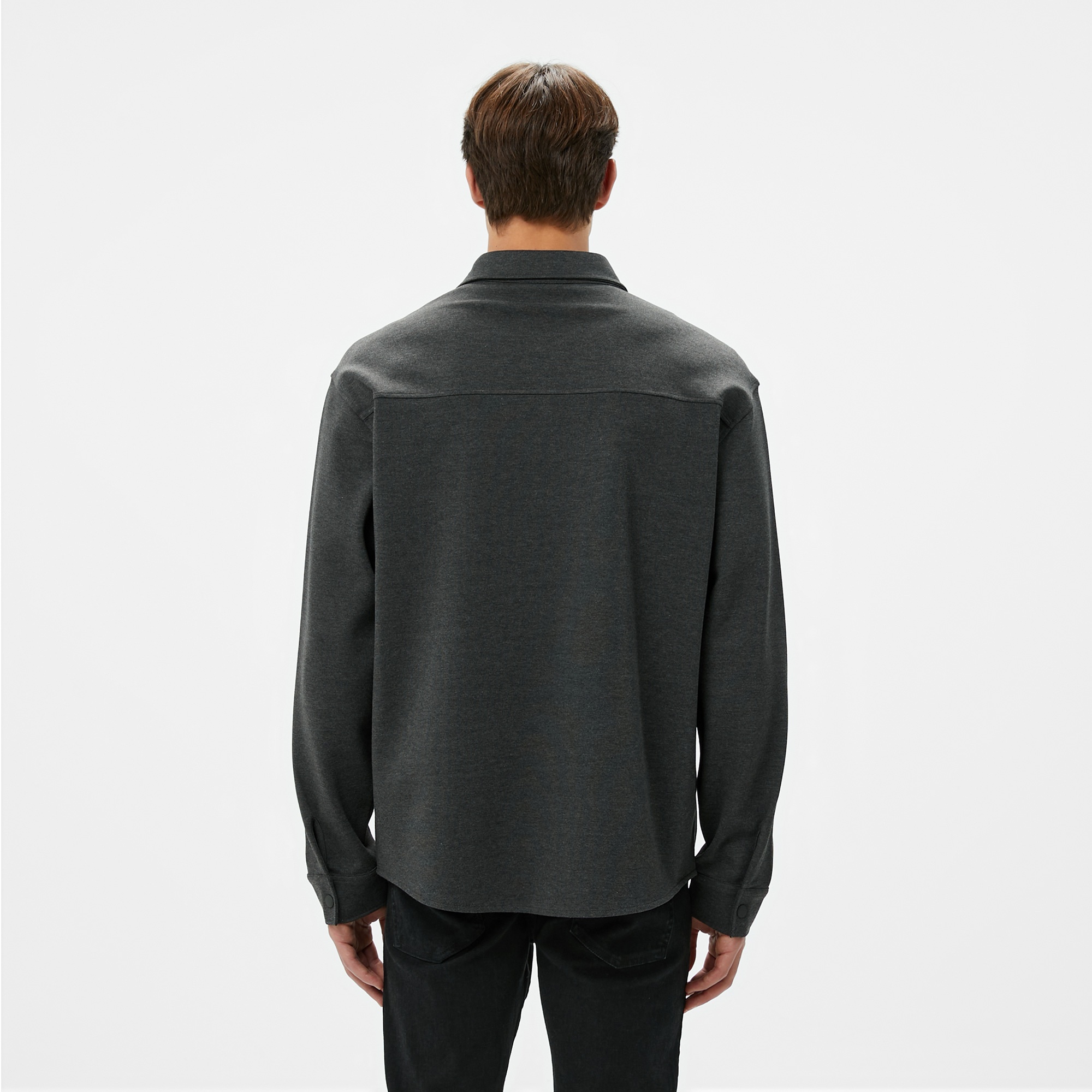 Lacoste Erkek Relaxed Fit Koyu Gri Gömlek