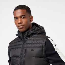 Erkek Kapüşonlu Siyah Mont Siyah