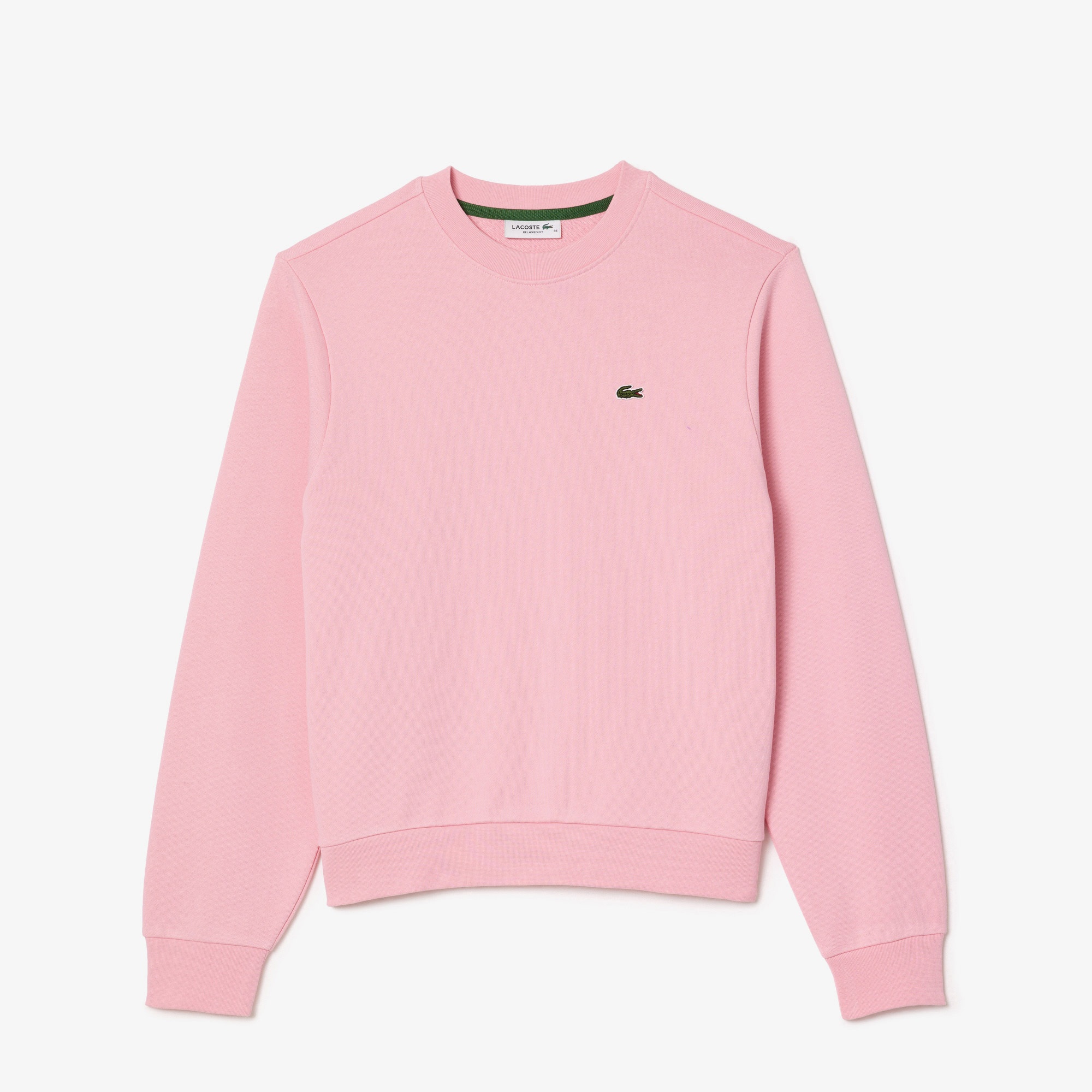 Lacoste Kadın Regular Fit Bisiklet Yaka Açık Pembe Sweatshirt