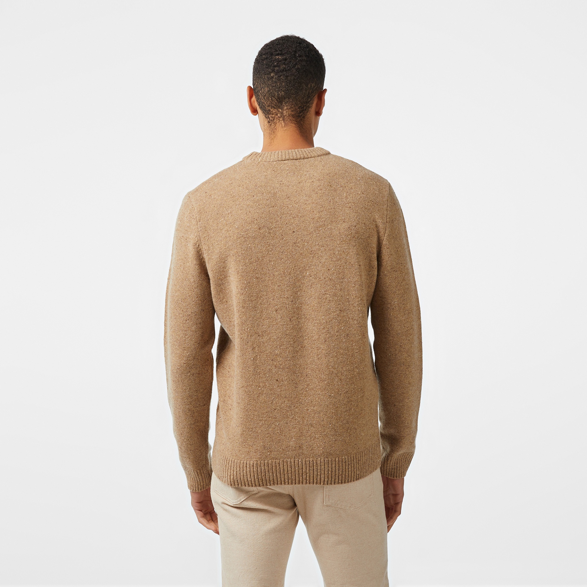 Lacoste Erkek Regular Fit Bisiklet Yaka Kahverengi Triko