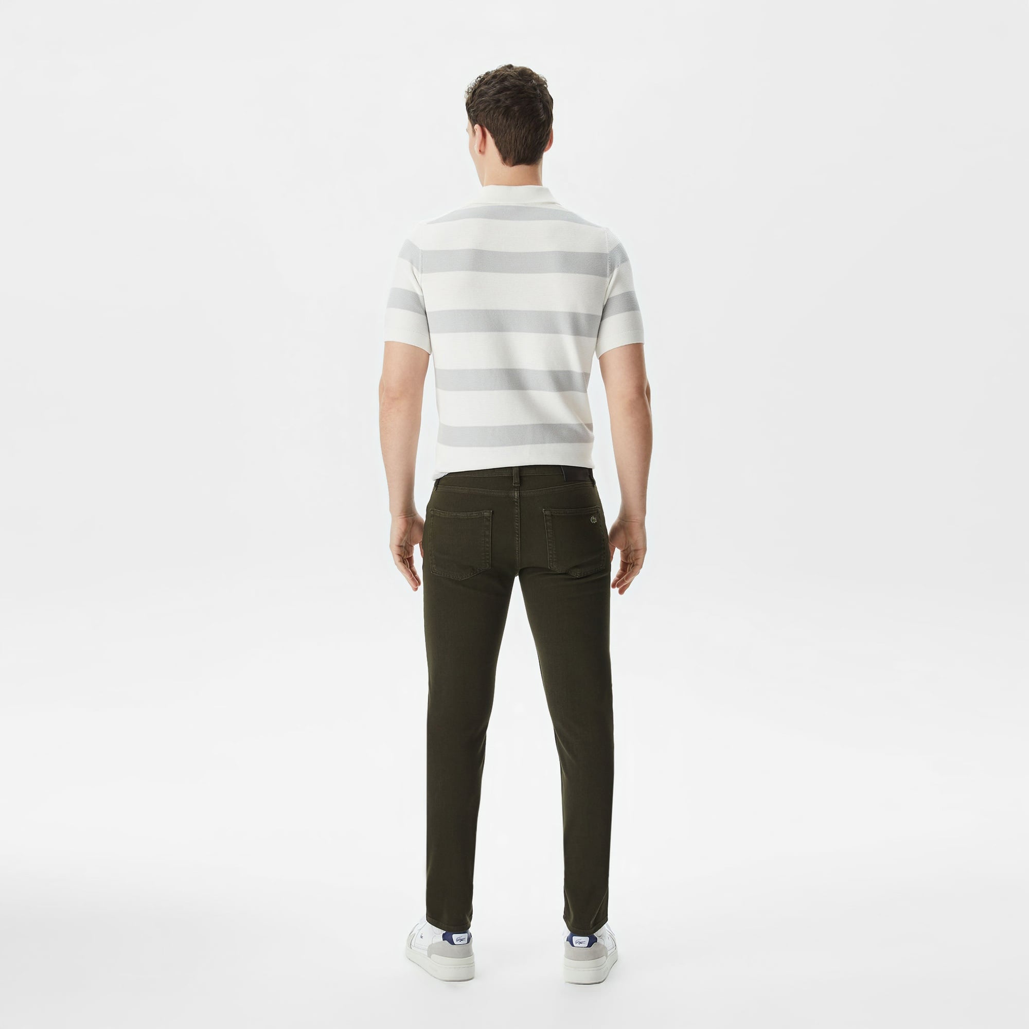 Lacoste Erkek Slim Fit Yeşil Jean Pantolon