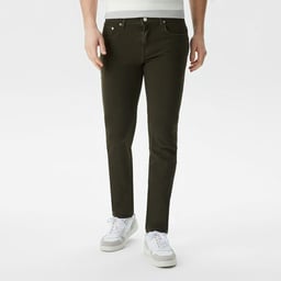 Lacoste Erkek Slim Fit Yeşil Jean Pantolon Yeşil