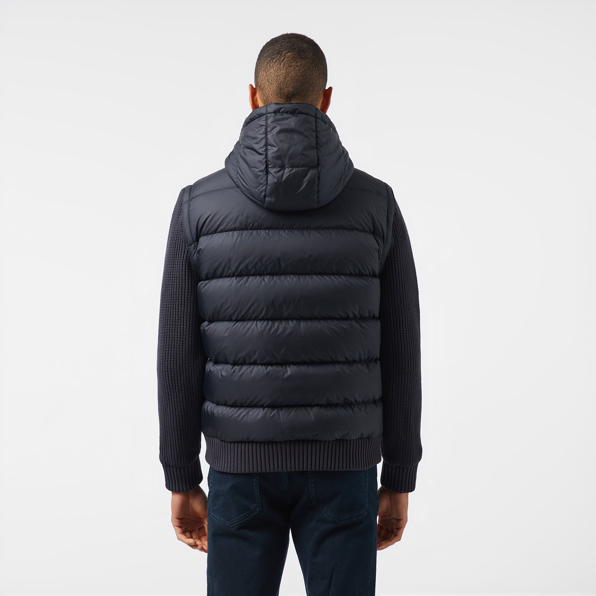 Lacoste Erkek Kapüşonlu Lacivert Mont