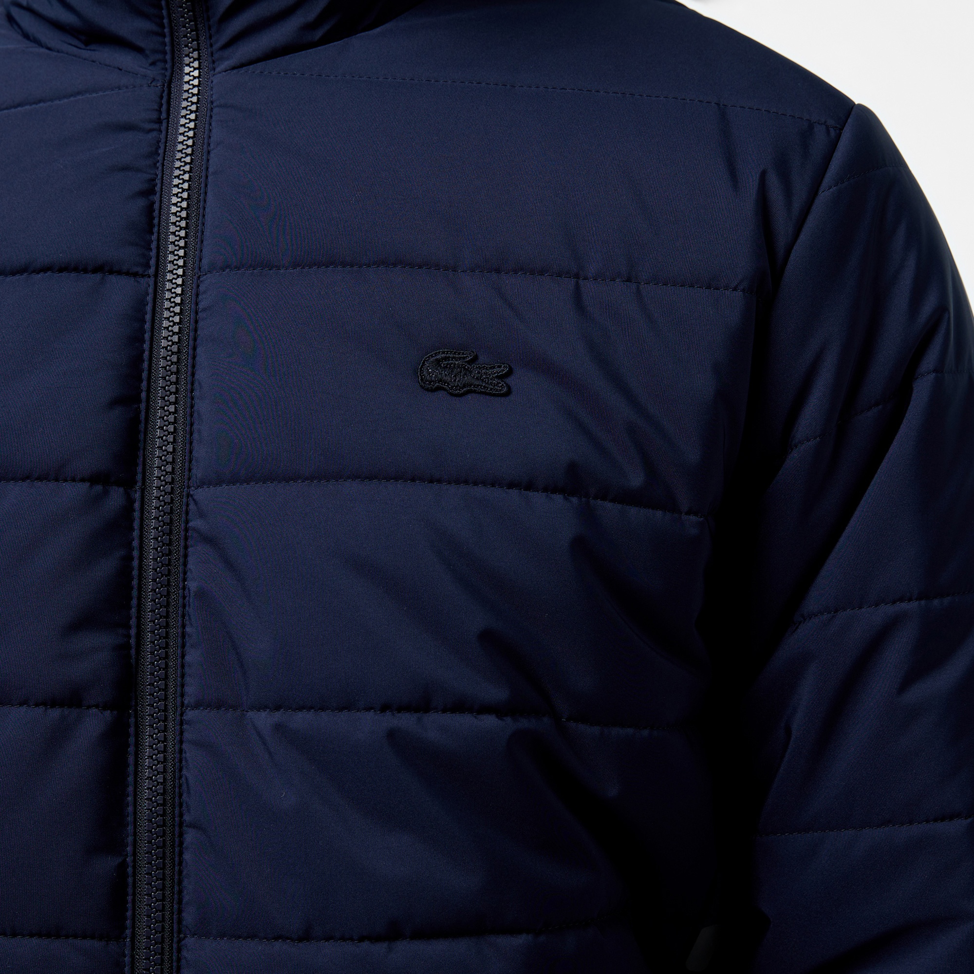 Lacoste Erkek Regular Fit Dik Yaka Çift Taraflı Lacivert Mont