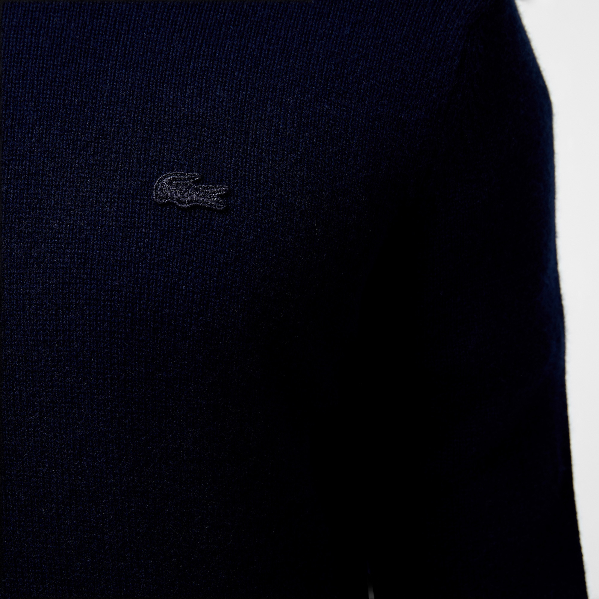 Lacoste Erkek Regular Fit Bisiklet Yaka Lacivert Triko