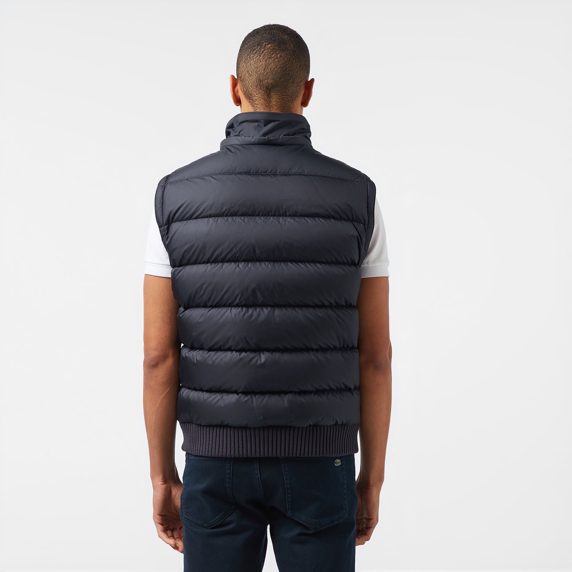 Lacoste Erkek Kapüşonlu Lacivert Mont