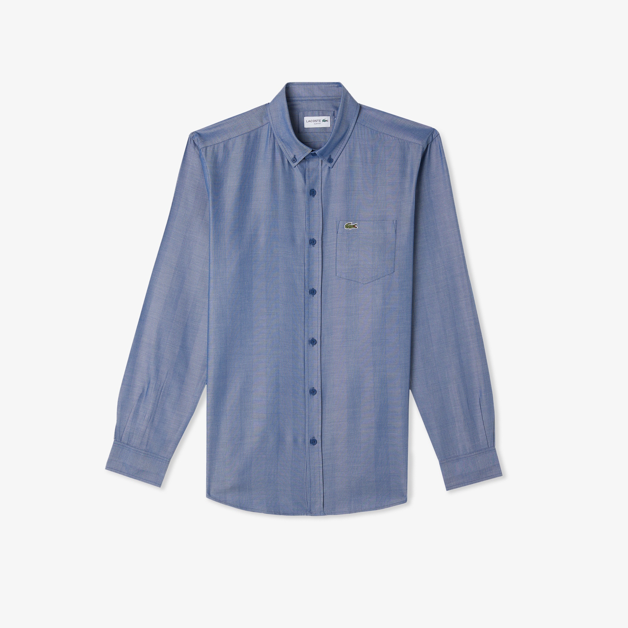 Lacoste Erkek Slim Fit Düğmeli Yaka Koyu Mavi Gömlek