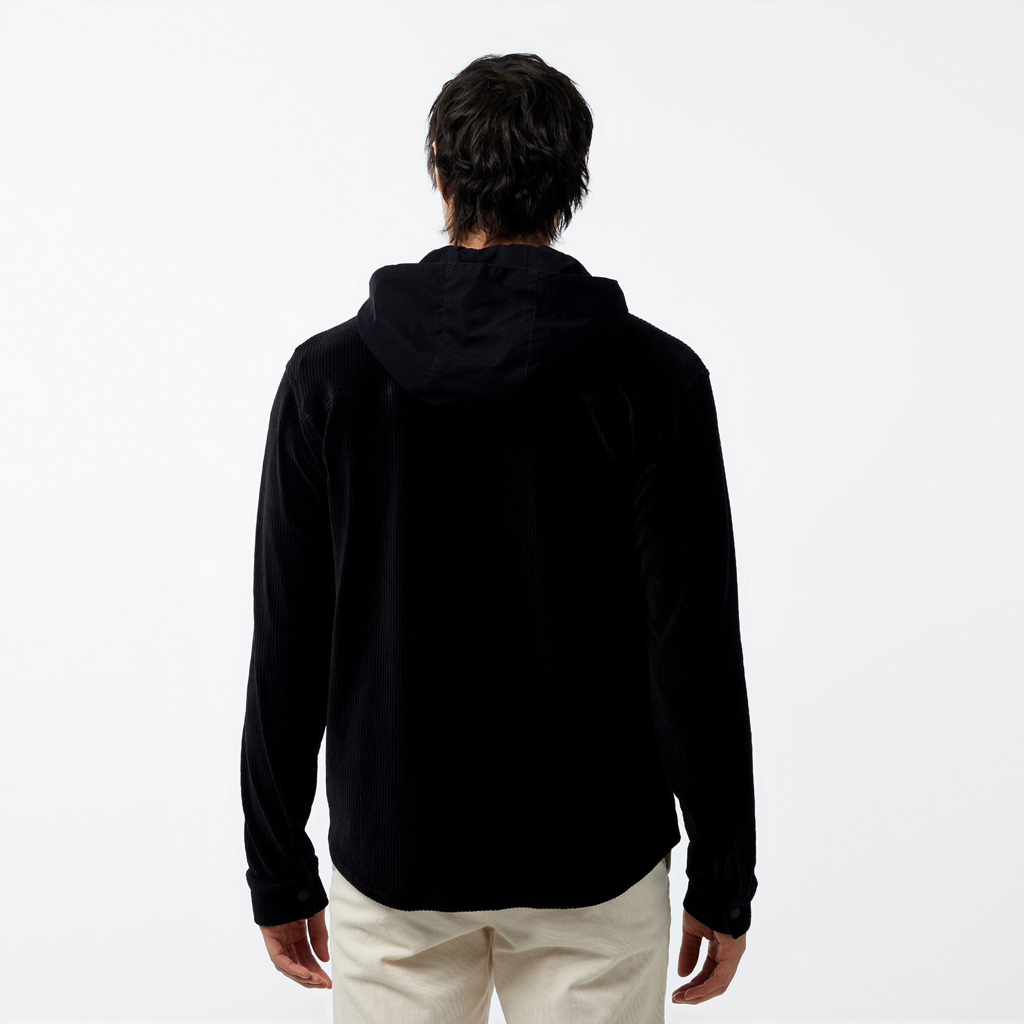 Lacoste Erkek Relaxed Fit Kapüşonlu Siyah Gömlek