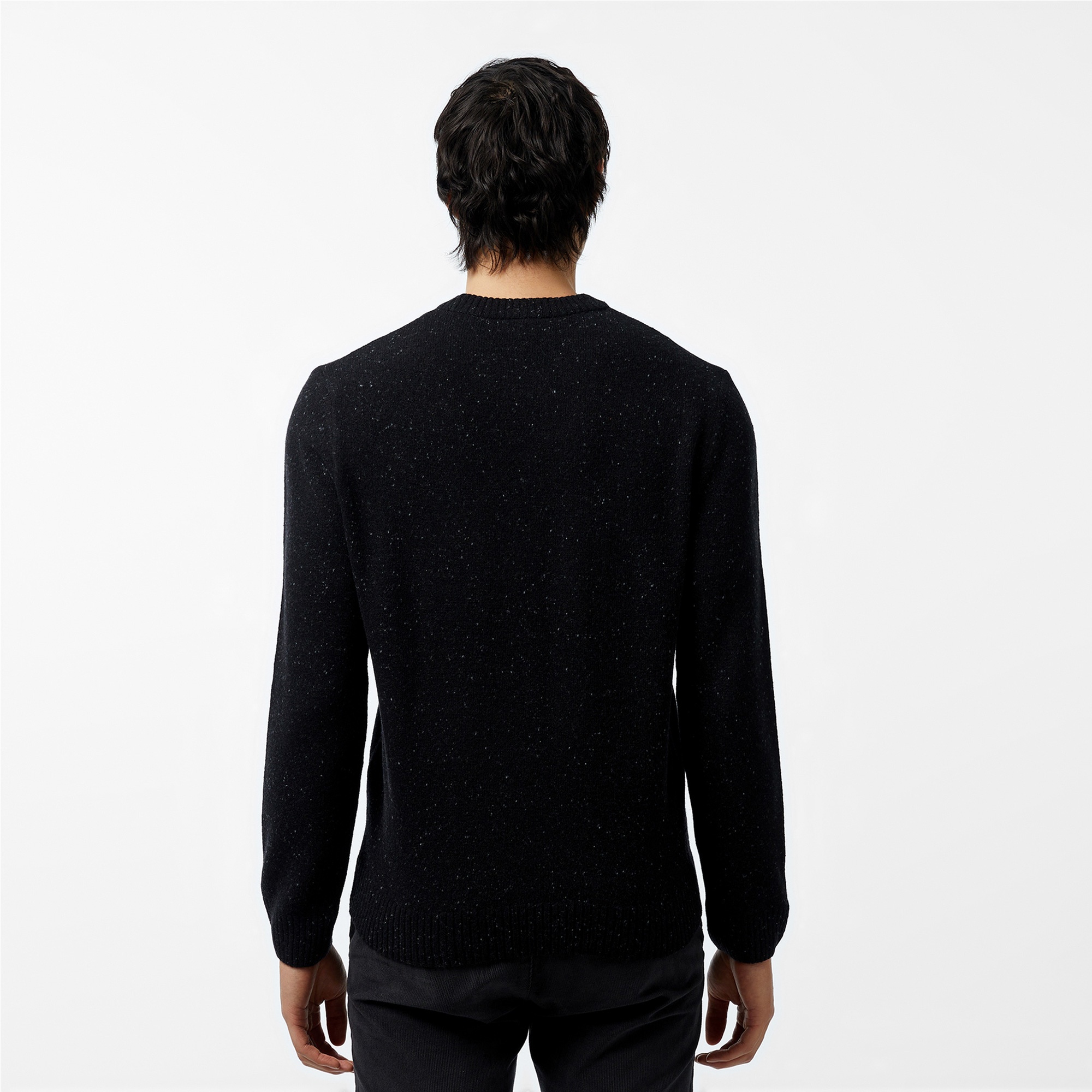 Lacoste Erkek Regular Fit Bisiklet Yaka Siyah Triko