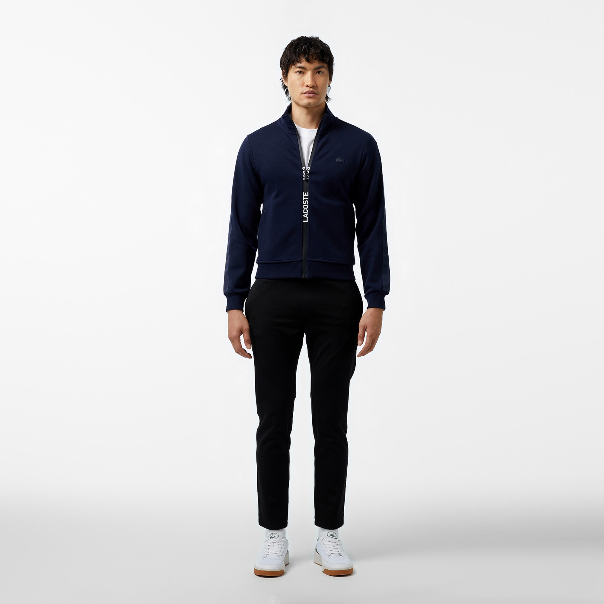 Lacoste Erkek Regular Fit Fermuarlı Lacivert Sweatshirt