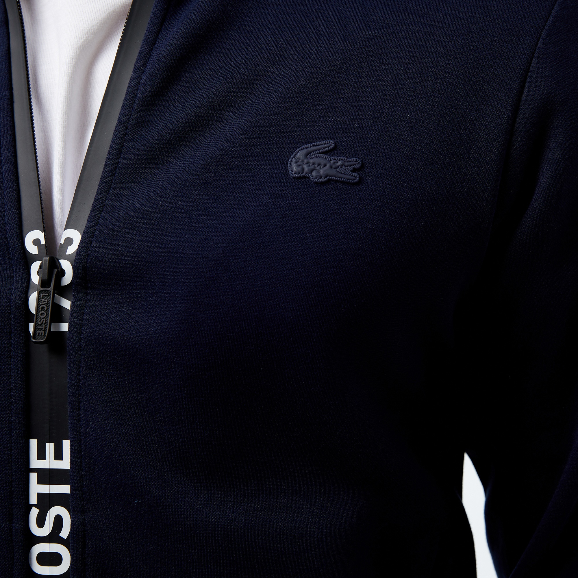 Lacoste Erkek Regular Fit Fermuarlı Lacivert Sweatshirt