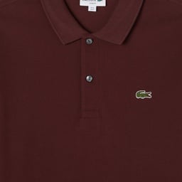 Lacoste L.12.12 Erkek Slim Fit Uzun Kollu Bordo Polo Bordo
