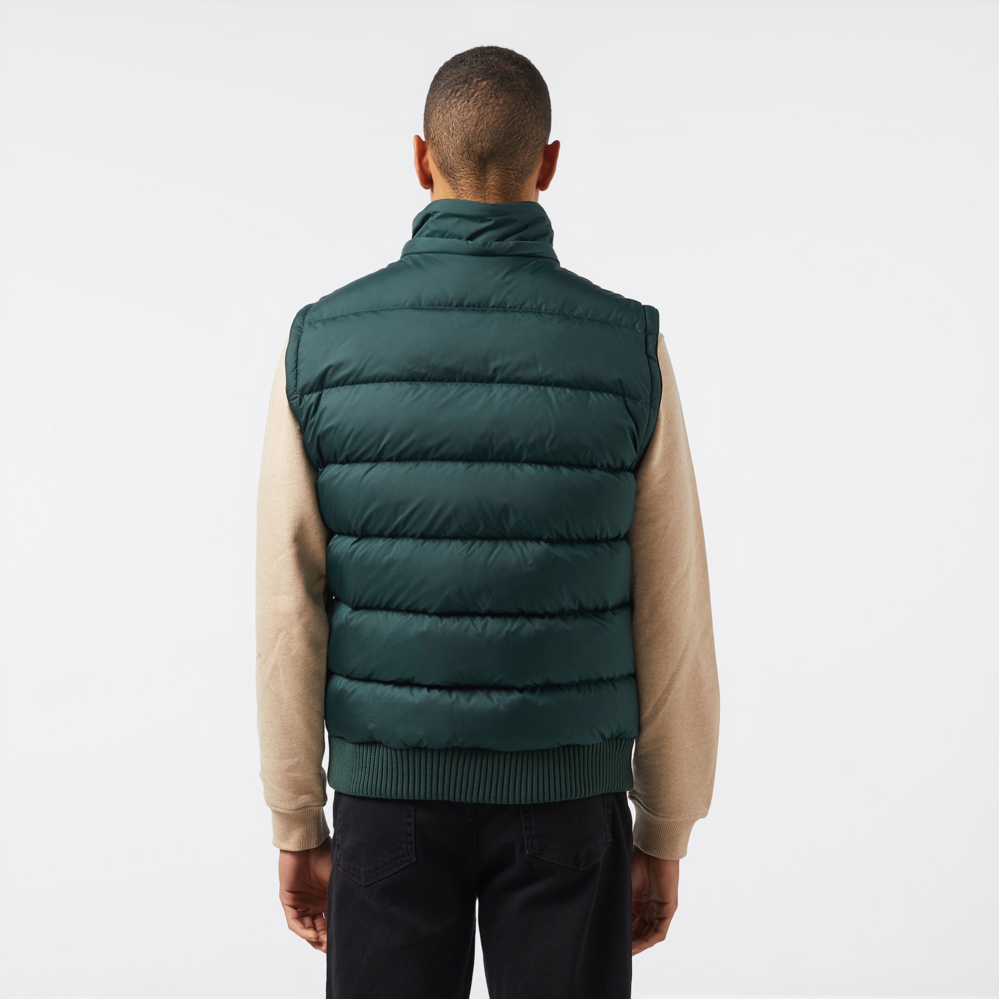 Lacoste Erkek Kapüşonlu Koyu Yeşil Mont