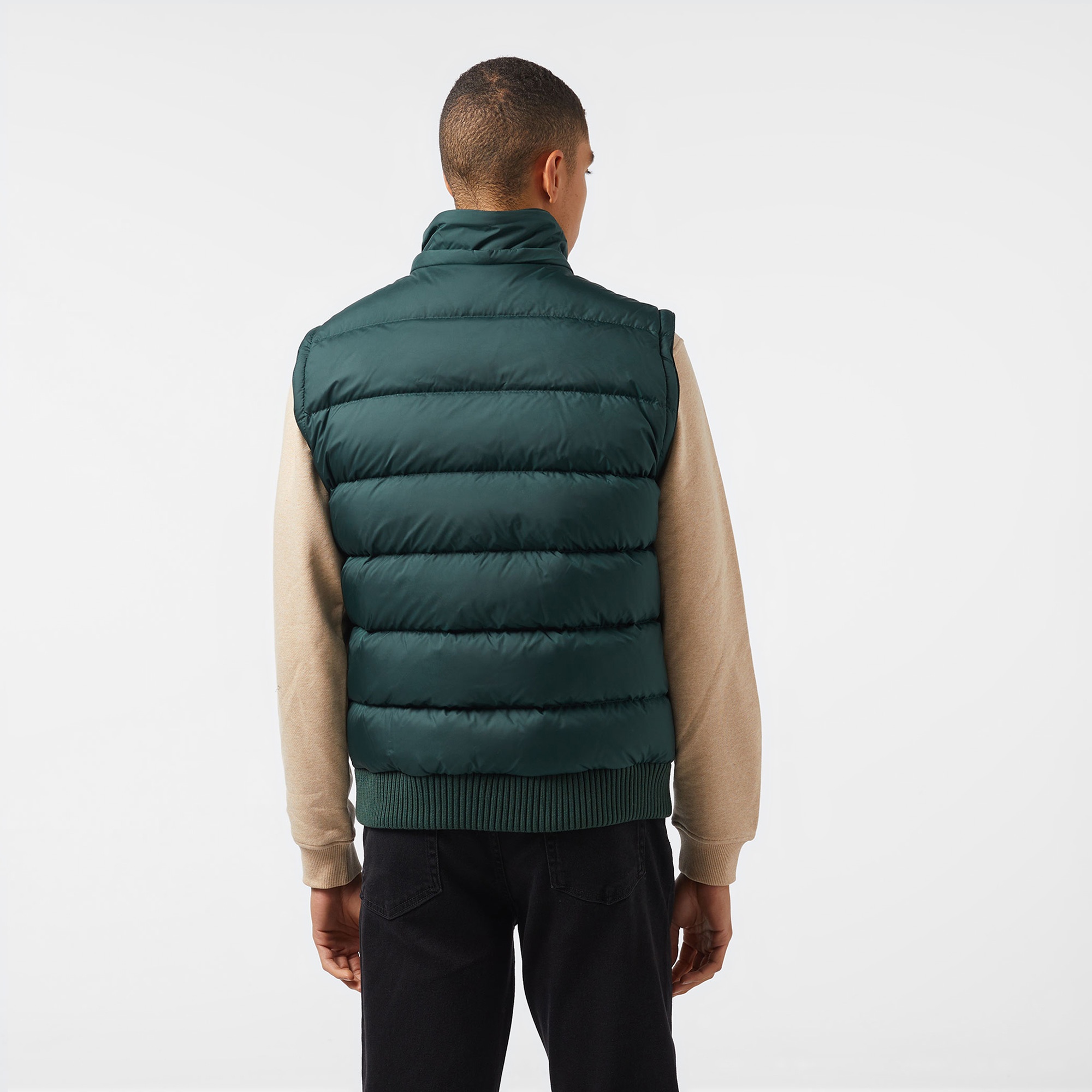 Lacoste Erkek Kapüşonlu Koyu Yeşil Mont