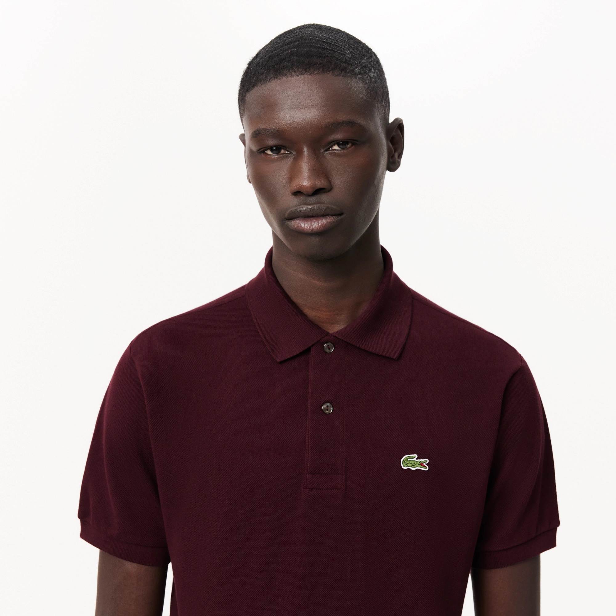 L.12.12 Erkek Classic Fit Bordo Polo
