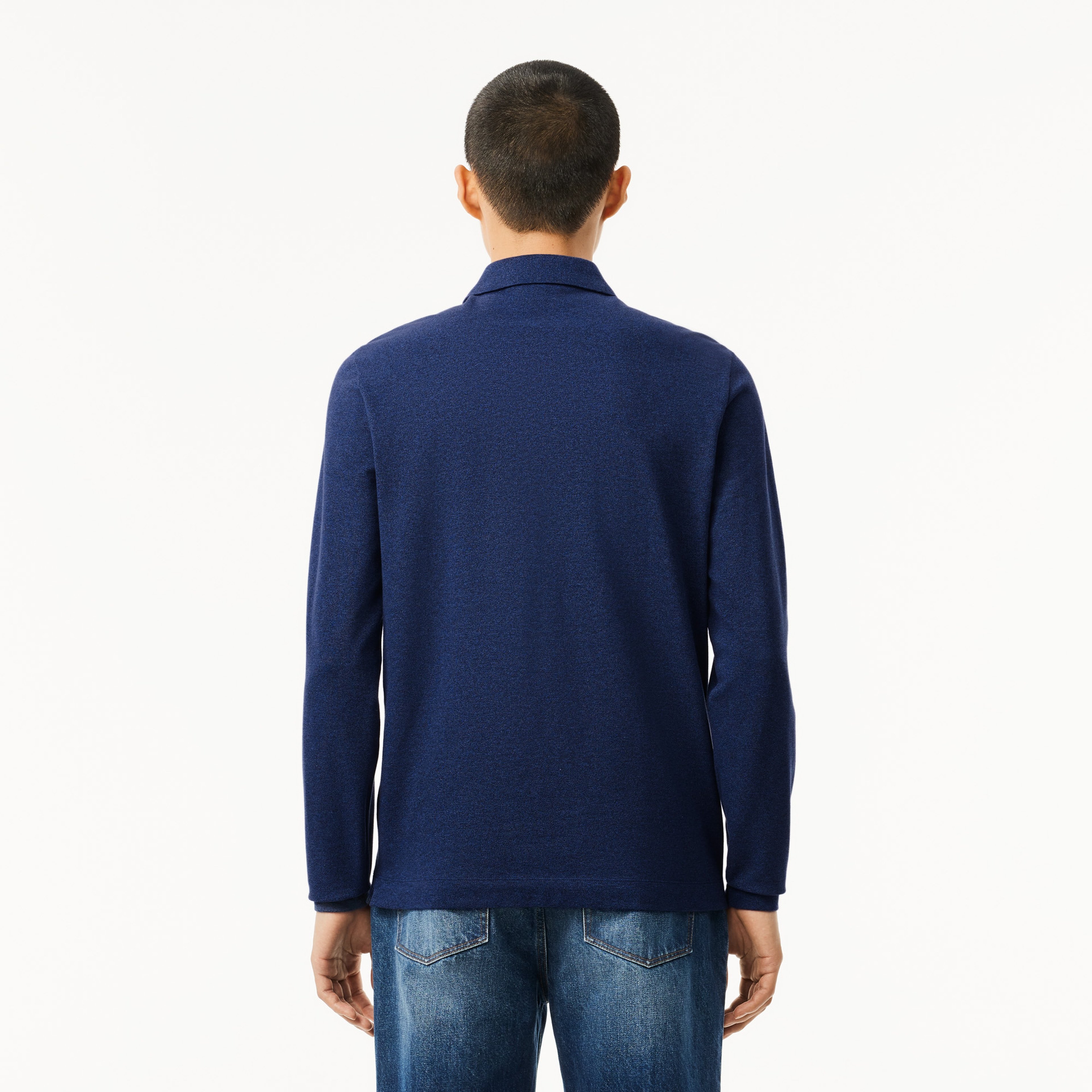 Erkek Regular Fit Uzun Kollu Lacivert Paris Polo