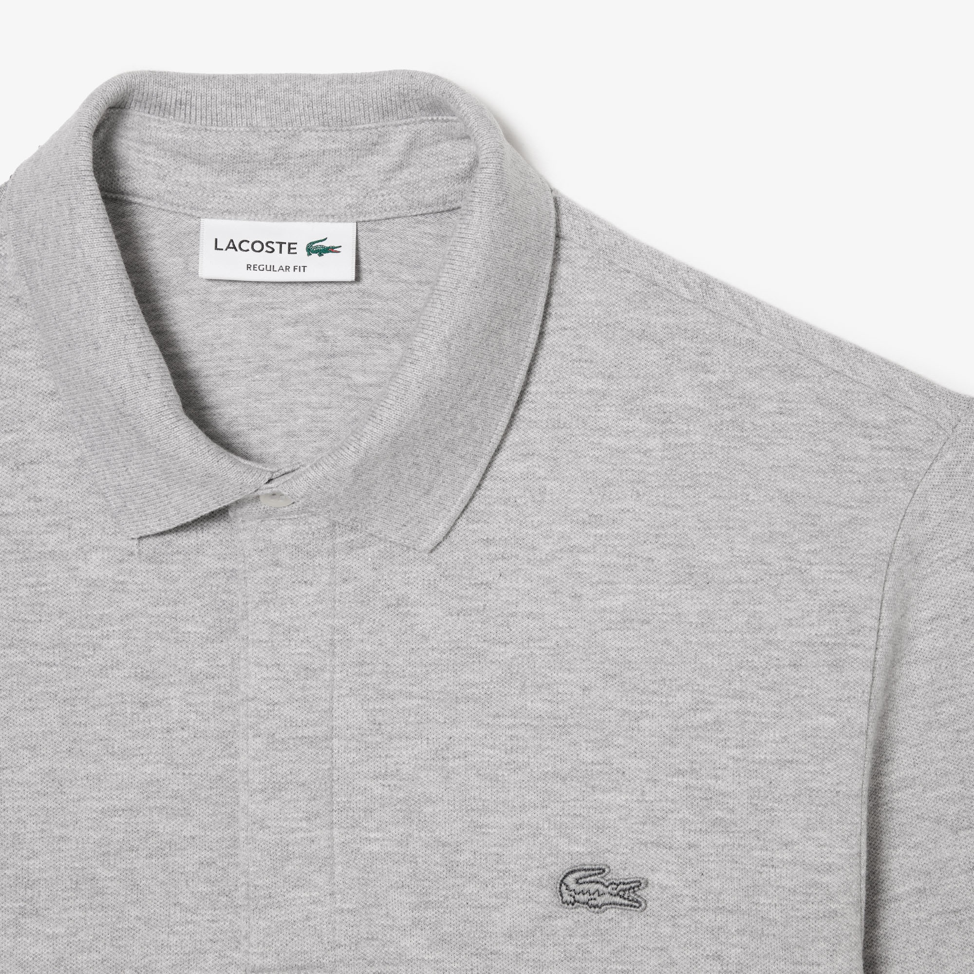 Lacoste Paris Erkek Regular Fit Uzun Kollu Gri Polo