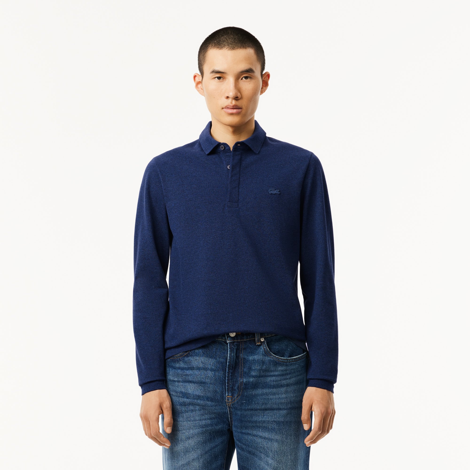 Erkek Regular Fit Uzun Kollu Lacivert Paris Polo PH2481.3GF | Lacoste