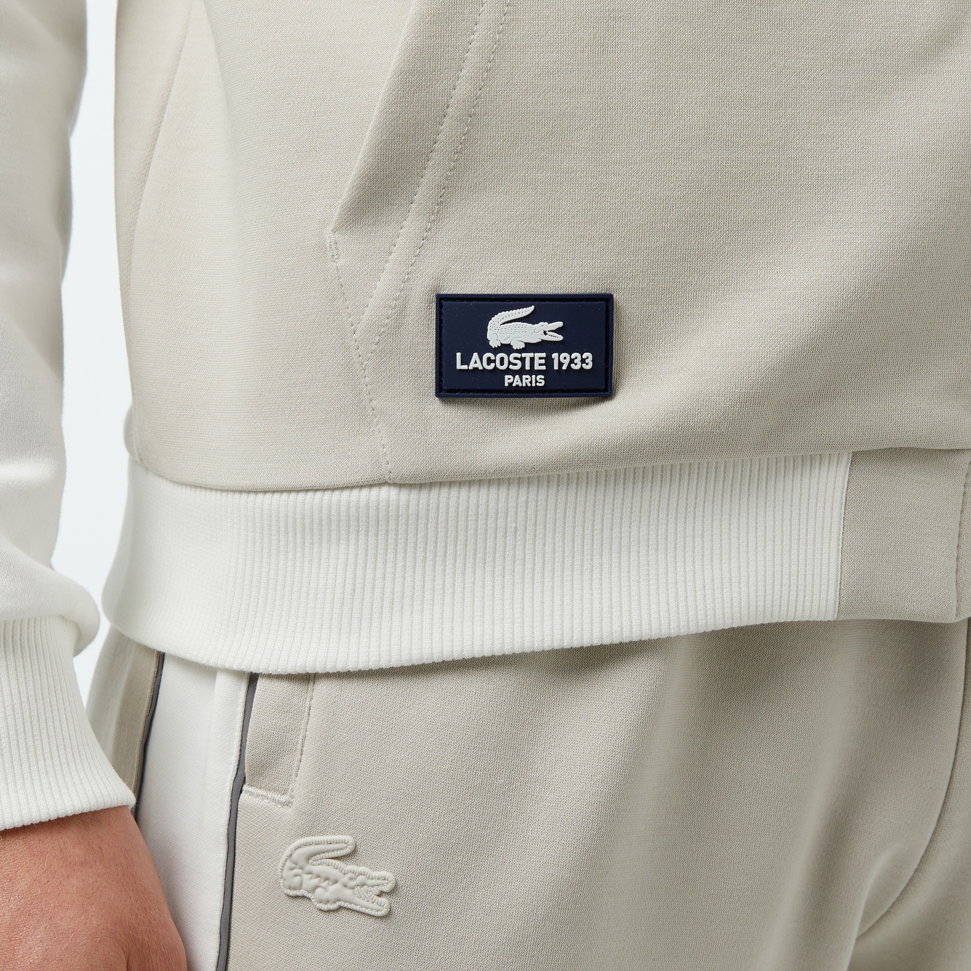 Lacoste Erkek Slim Fit Kapüşonlu Gri Sweatshirt