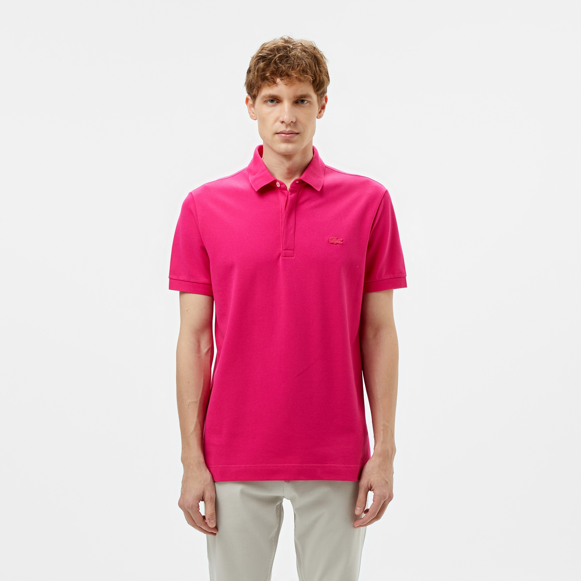 Lacoste Paris Erkek Regular Fit Pembe Polo