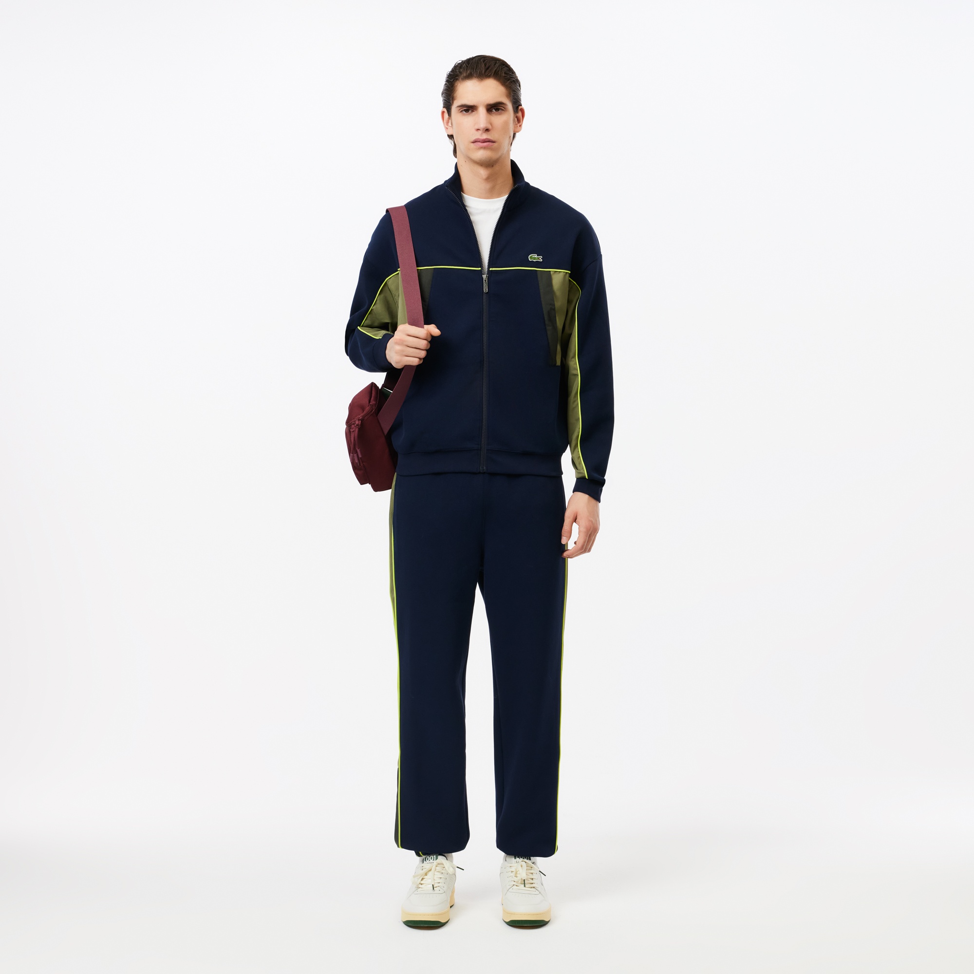 Lacoste Erkek Regular Fit Bisiklet Yaka Beyaz T-Shirt