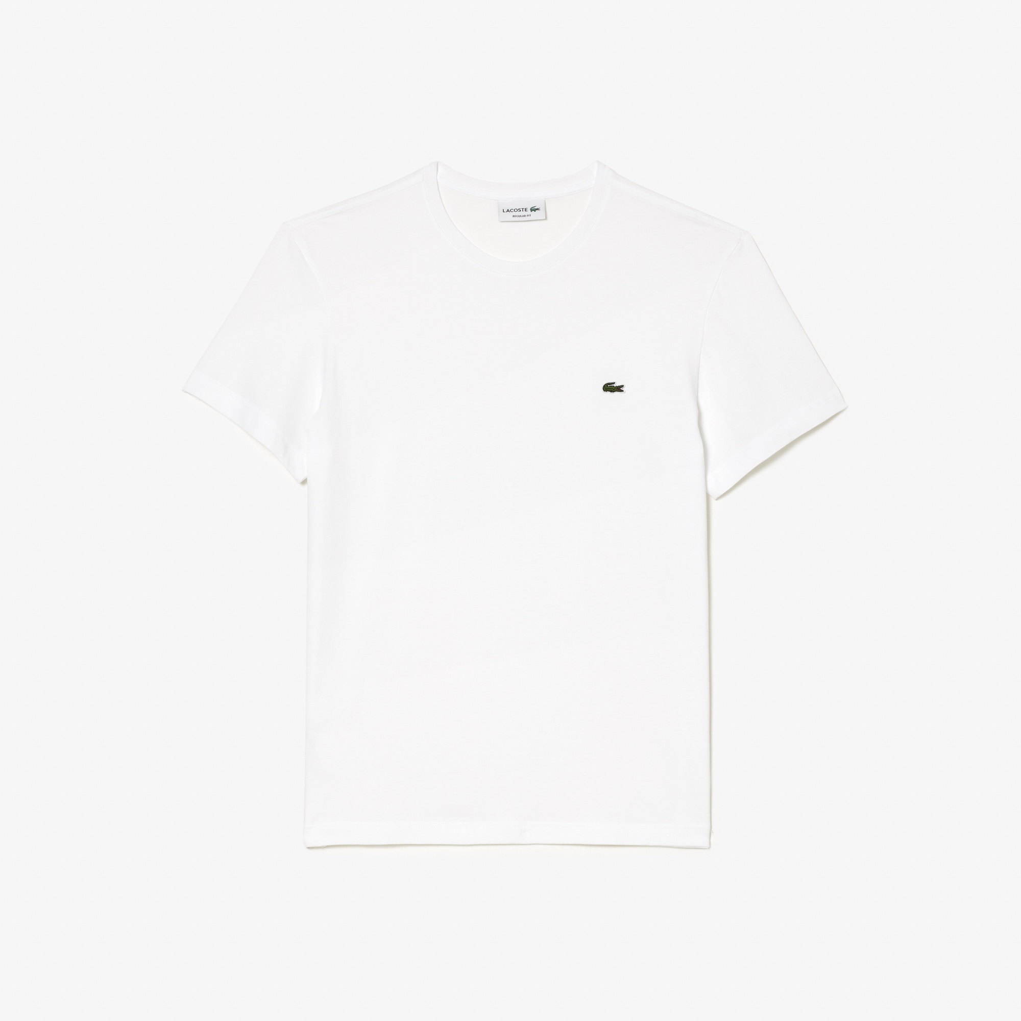 Lacoste Erkek Regular Fit Bisiklet Yaka Beyaz T-Shirt