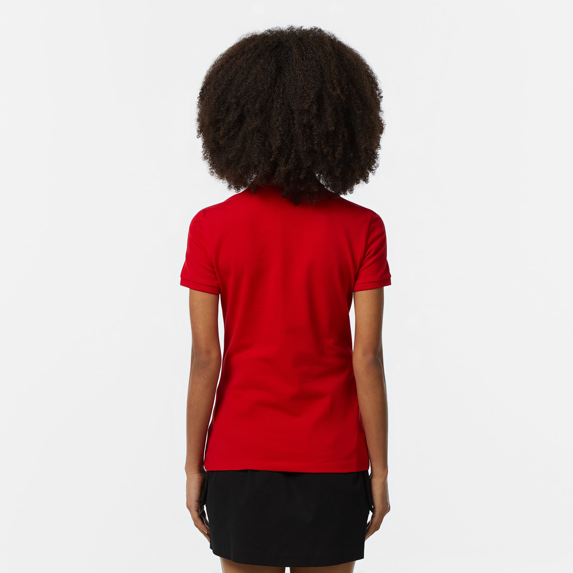 Lacoste Kadın Slim Fit Kırmızı Polo