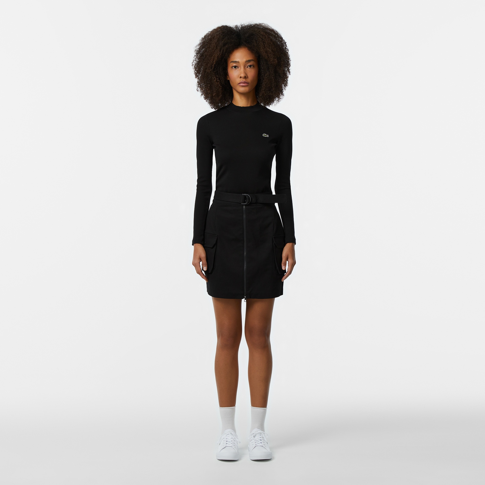 Lacoste Kadın Relaxed Fit Siyah Etek