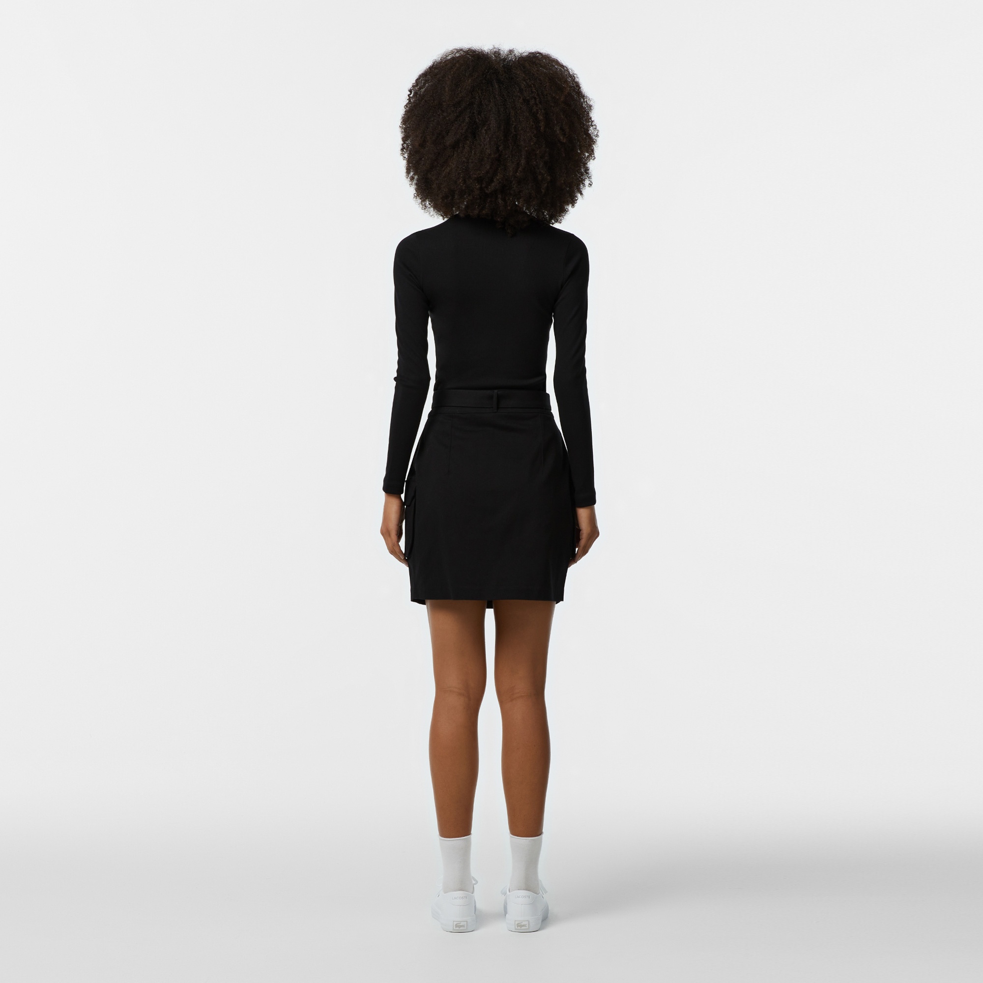 Lacoste Kadın Relaxed Fit Siyah Etek