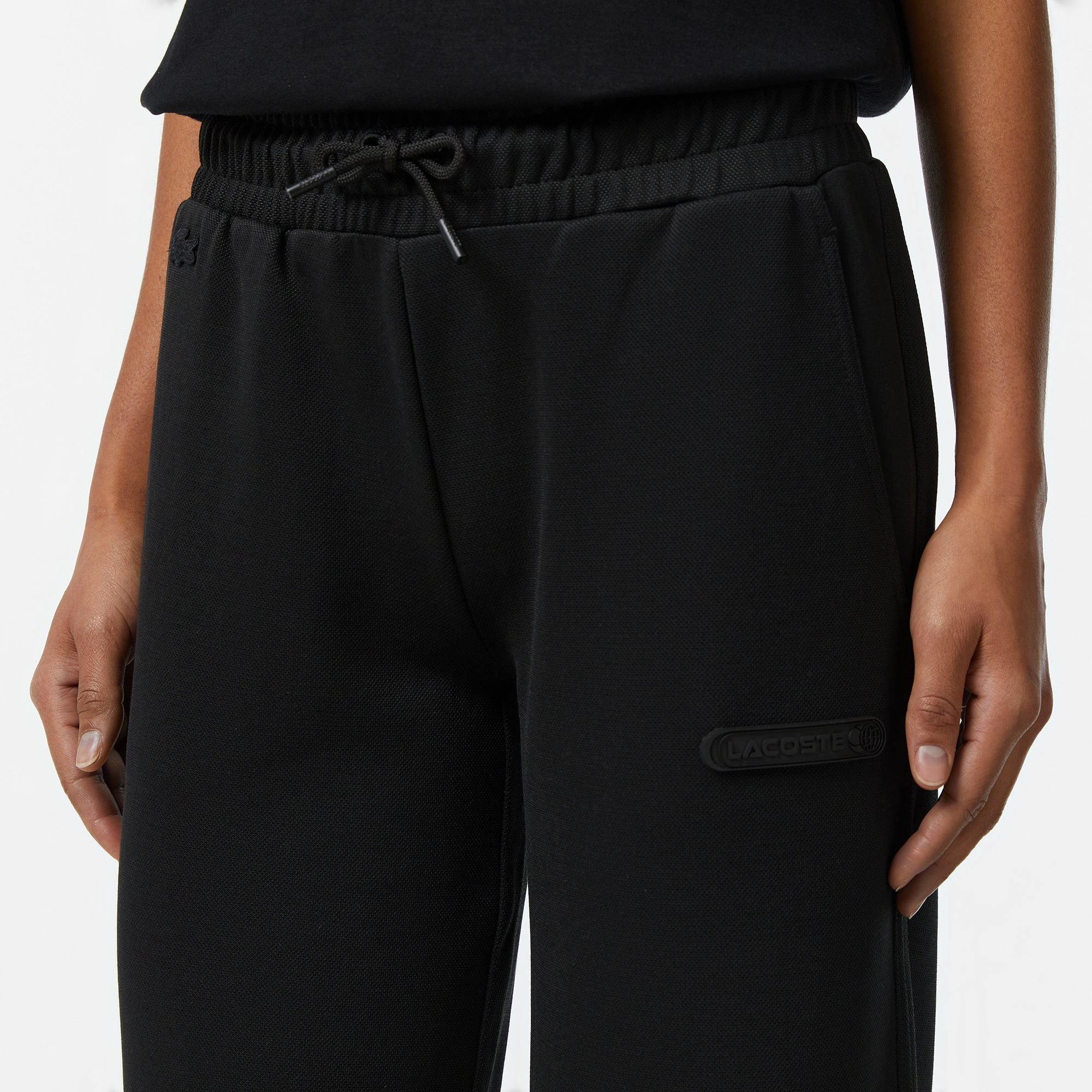 Lacoste Kadın Straight Fit Siyah Eşofman Altı