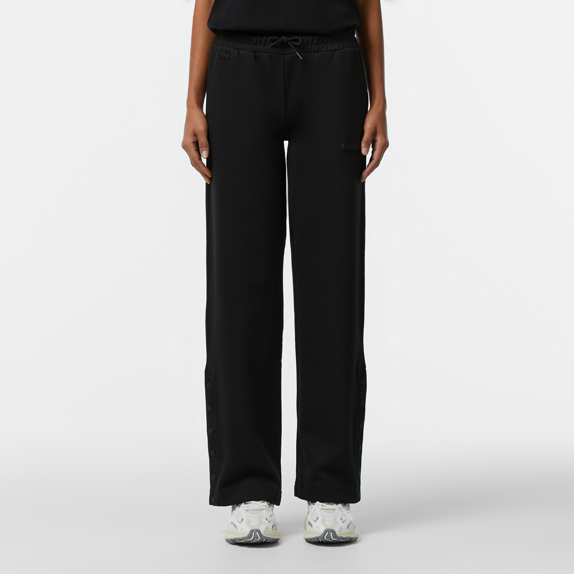 Lacoste Kadın Straight Fit Siyah Eşofman Altı