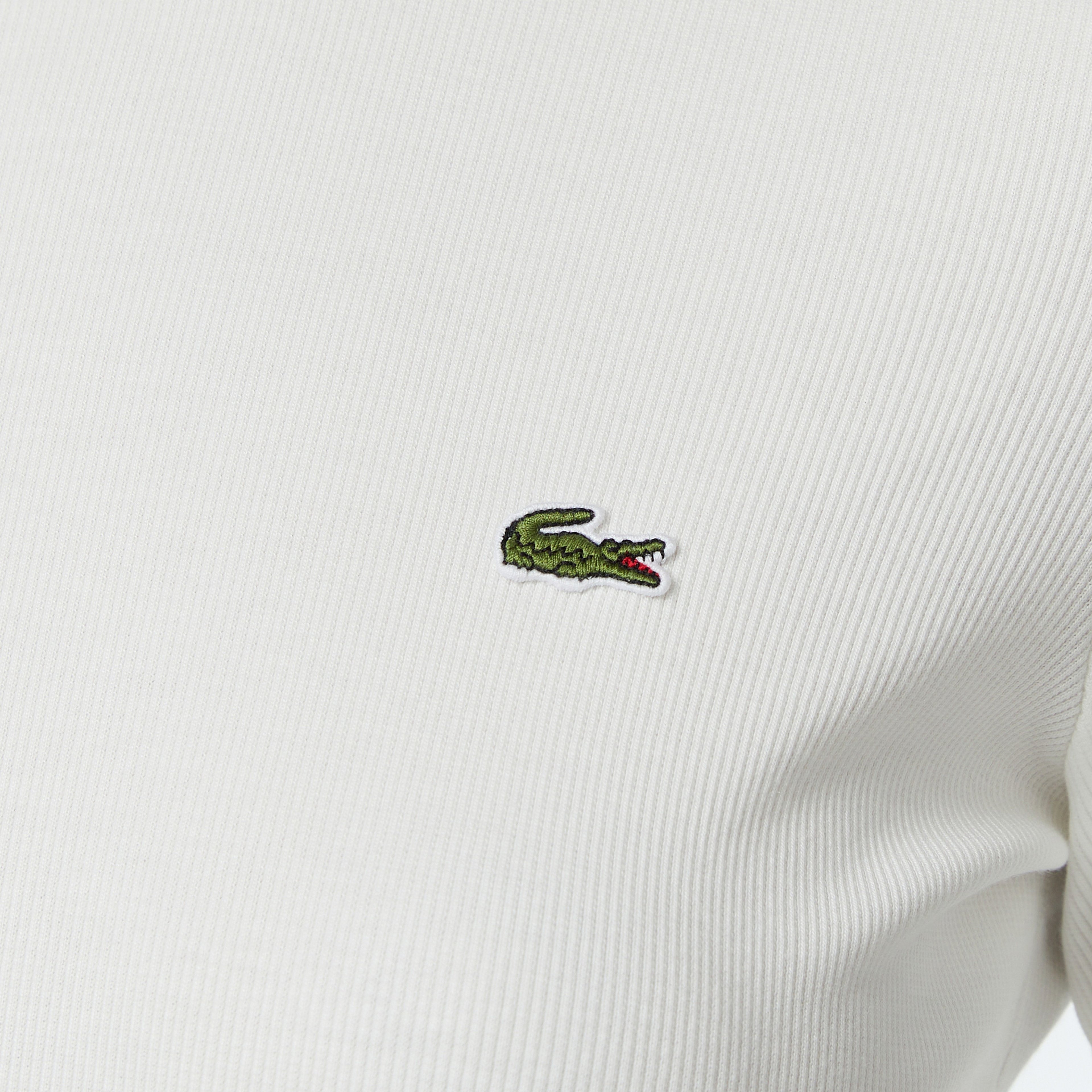 Kadın Slim Fit Uzun Kollu Bisiklet Yaka Beyaz T-Shirt