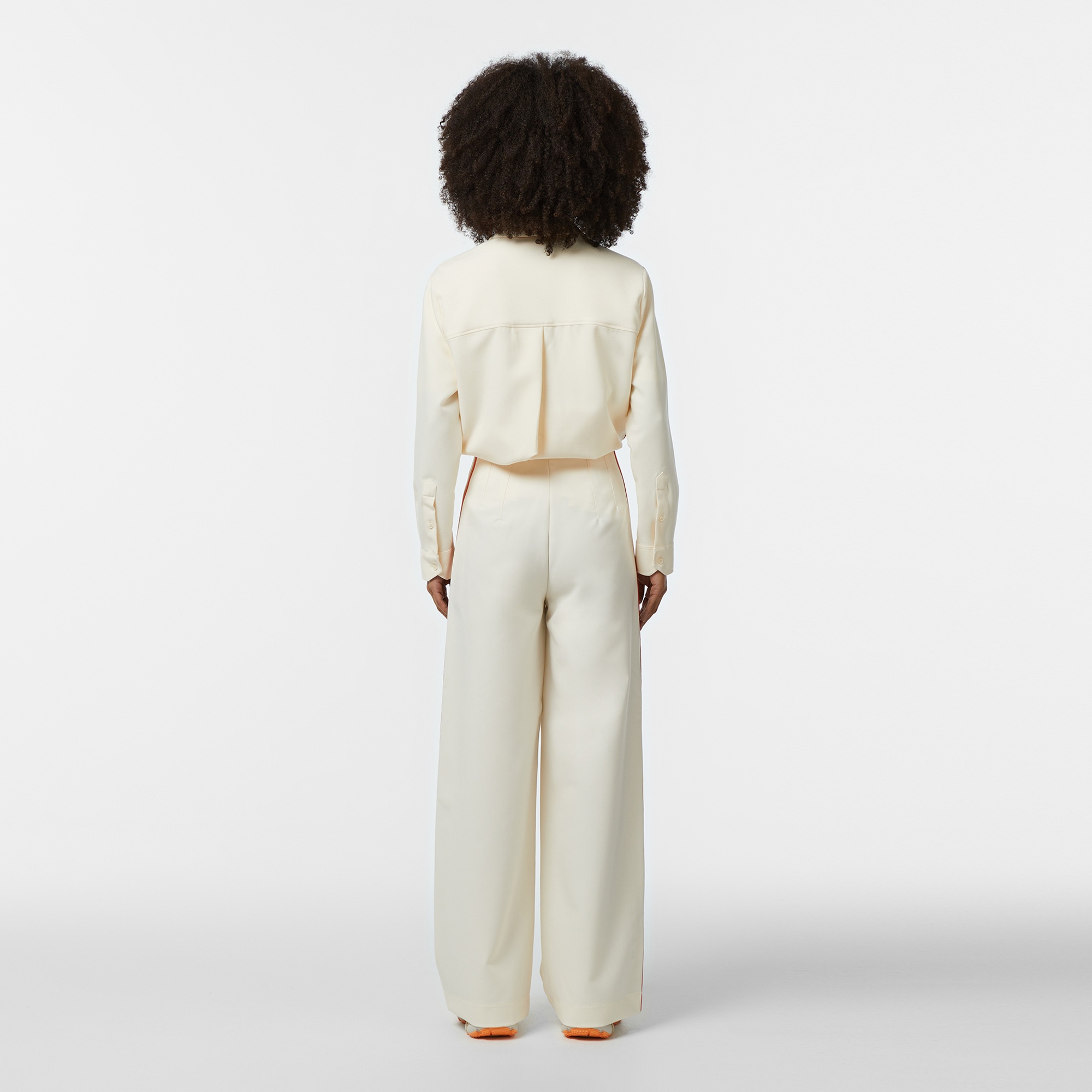 Lacoste Kadın Regular Fit Krem Pantolon