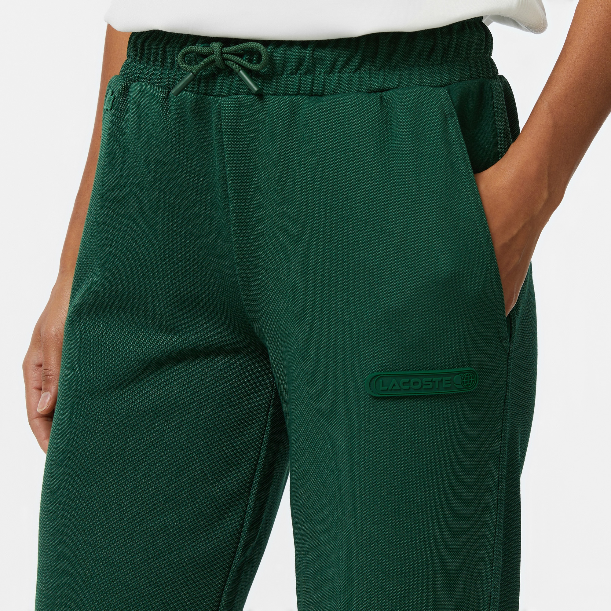 Lacoste Kadın Straight Fit Koyu Yeşil Eşofman Altı