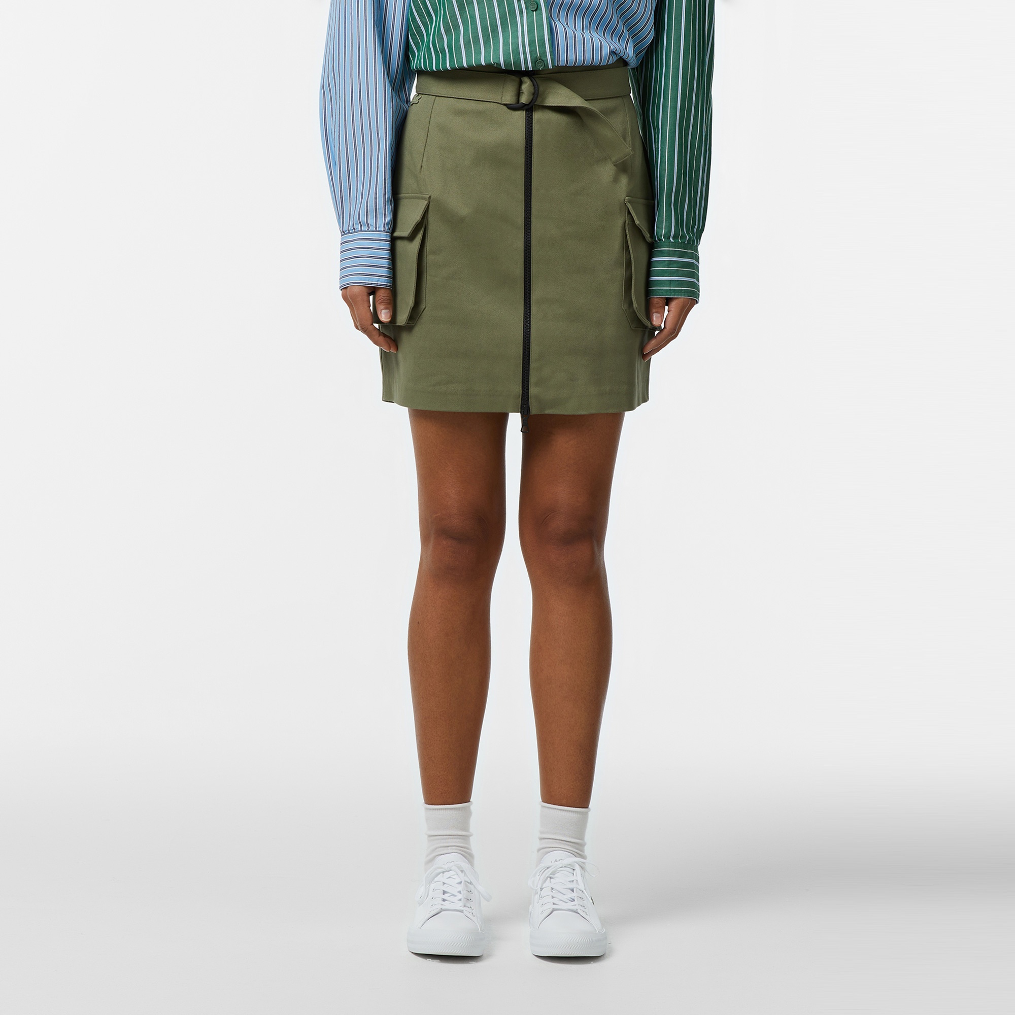 Lacoste Kadın Relaxed Fit Haki Etek