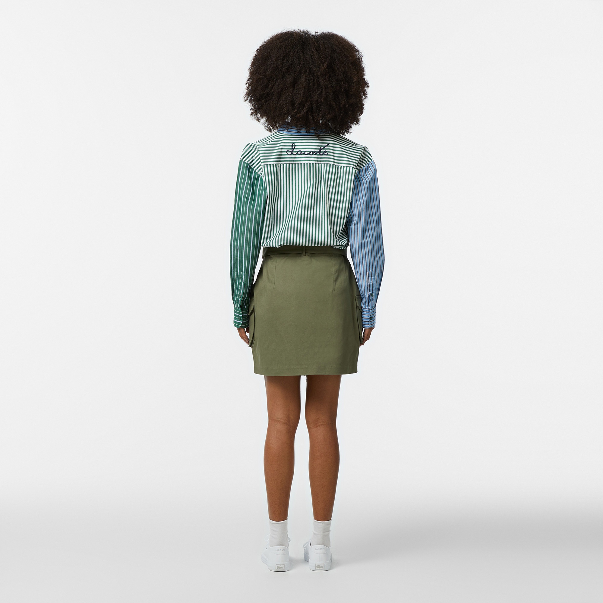 Lacoste Kadın Relaxed Fit Haki Etek