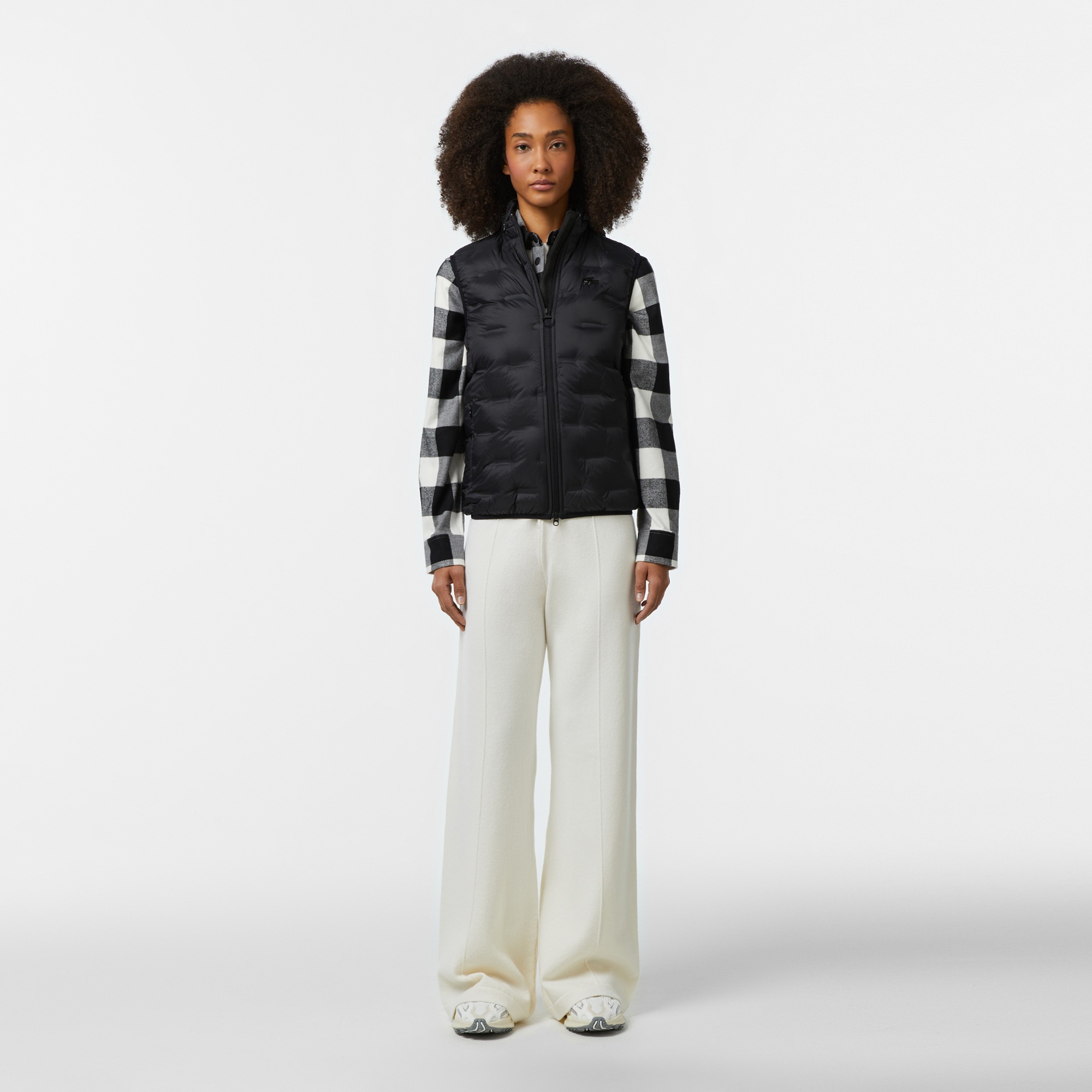 Lacoste Kadın Kapitone Regular Fit Kapüşonlu Kapitone Siyah Yelek