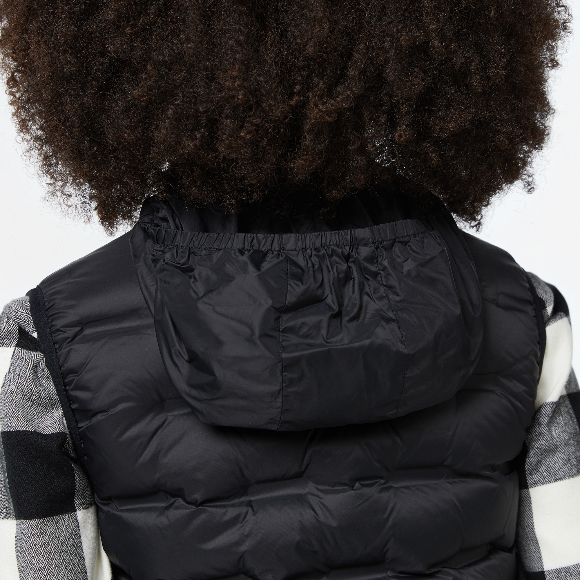 Lacoste Kadın Kapitone Regular Fit Kapüşonlu Kapitone Siyah Yelek