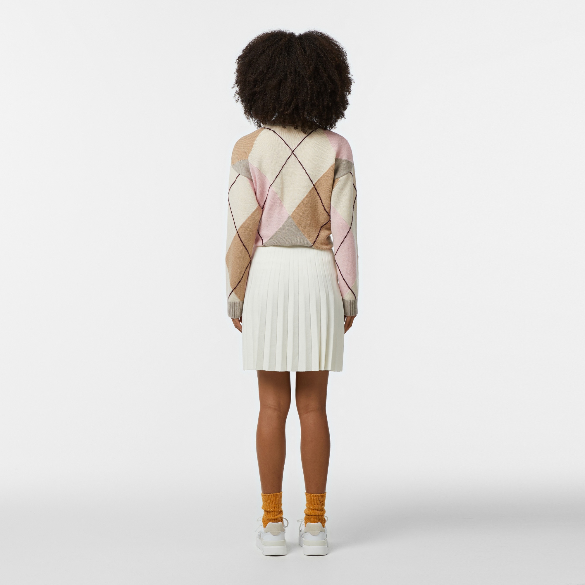 Lacoste Kadın Flare Fit Beyaz Etek