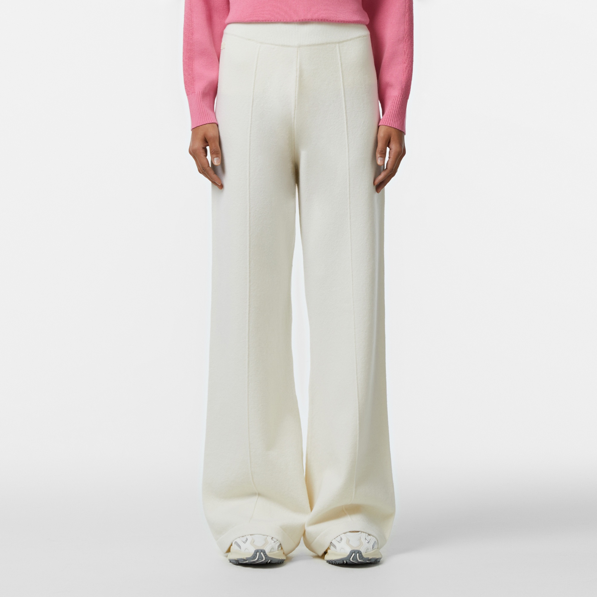 Lacoste Kadın Relaxed Fit Beyaz Pantolon