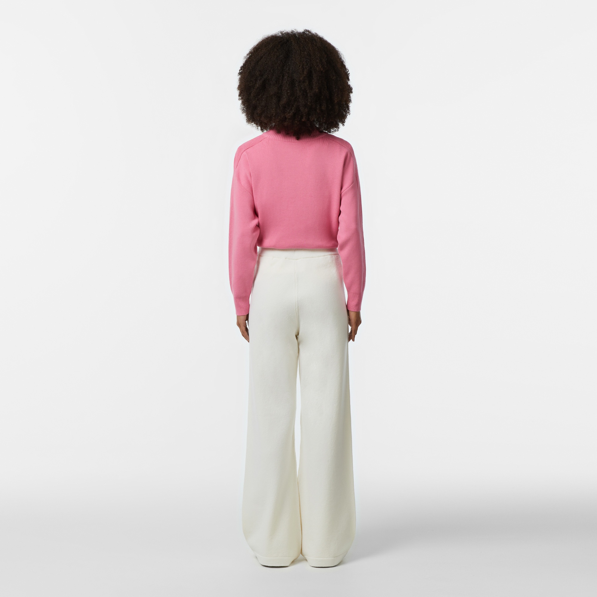 Lacoste Kadın Relaxed Fit Beyaz Pantolon